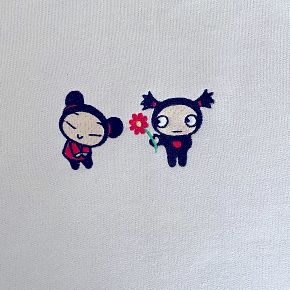 Pucca and Garu Embroidered Sweatshirt - Picture 3 of 5